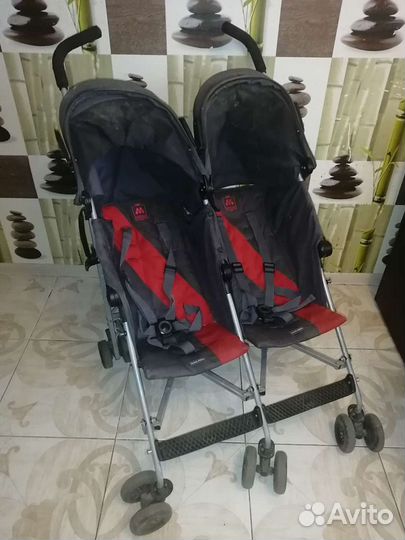 Коляска трость для двойни maclaren