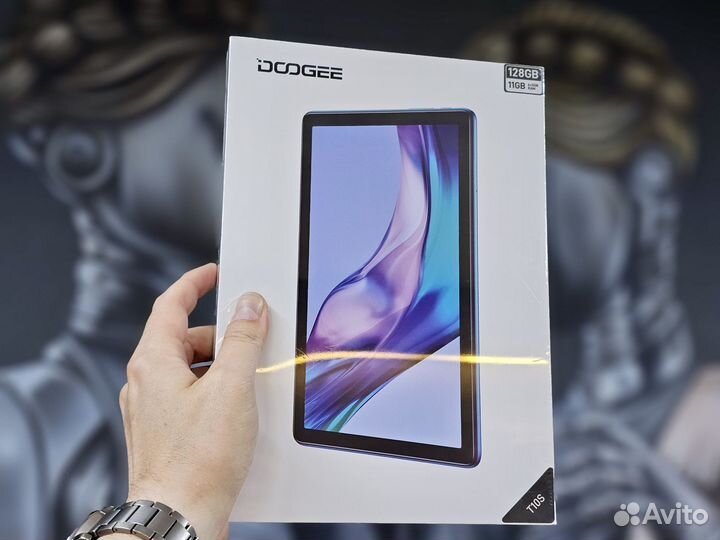 Планшет Doogee T10S, 6/128 гб, черный