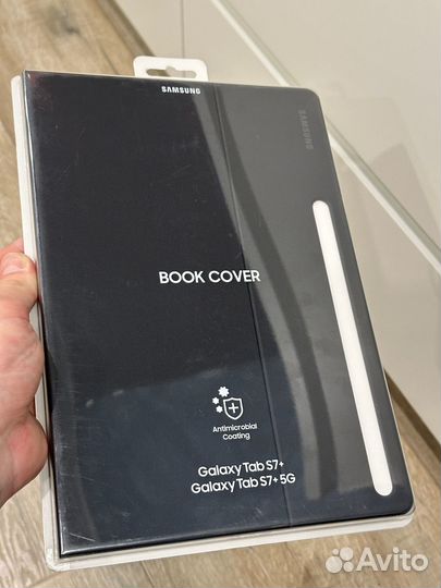 Чехол Samsung Book Cover Galaxy Tab S7+ черный