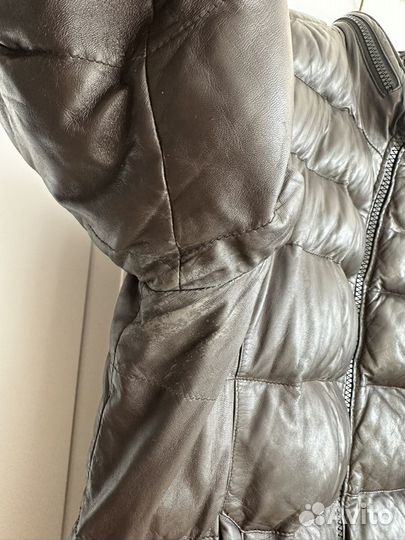 Куртка кожаная мужская зимняя 54 размер
