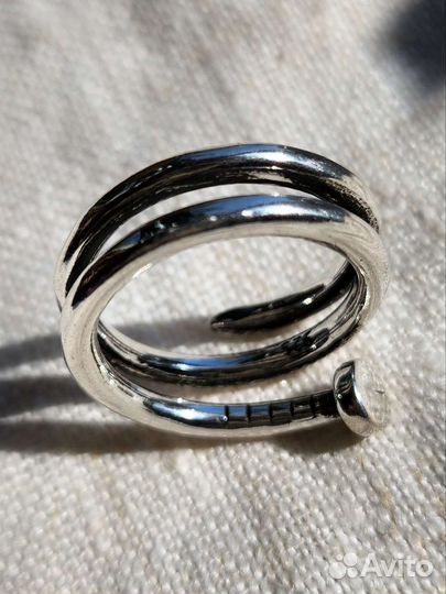 Серебряное кольцо Гвоздь