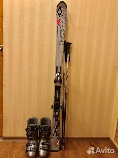 Горные лыжи Volki 156cm полный комплект