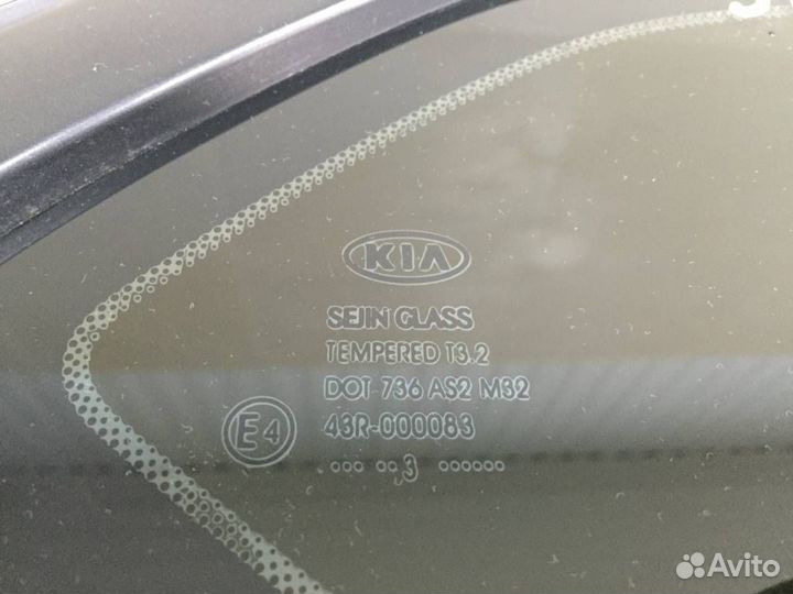 Стекло кузовное глухое правое Kia Ceed JD 2012-201