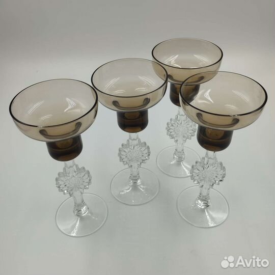 Фужеры ссср. Цветное стекло. Винтаж