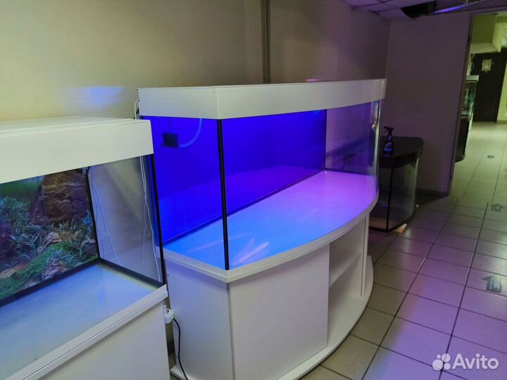 Аквариум 680 свет биофильтр фон подставка