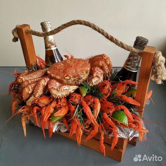 Букеты из раков/съедобные букеты/мужской букет