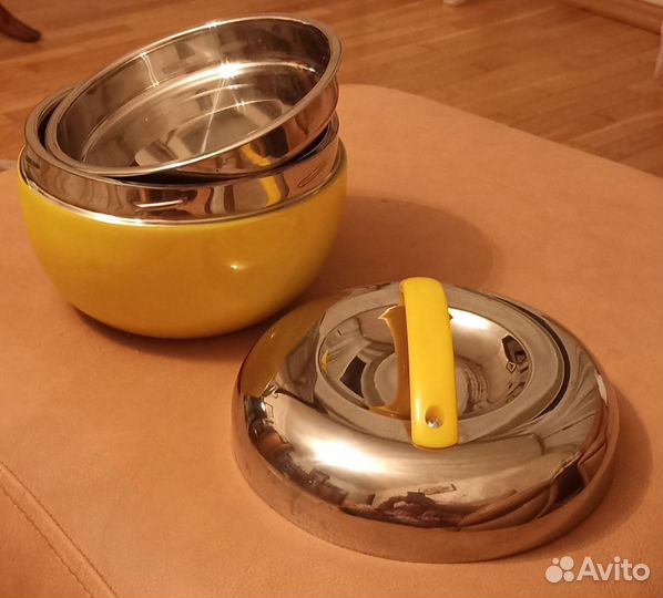 Контейнер для льда, нержавейка внутри