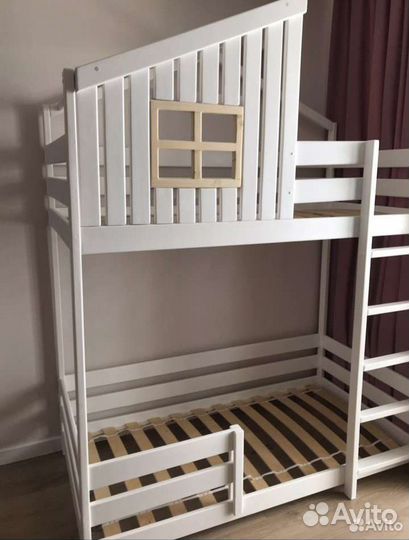 Кровать детская двухъярусная - Я новый