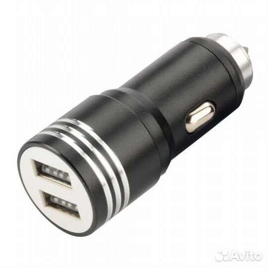 Азу USB (3.1A) (блочок) металл. 