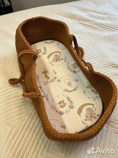 Плетеная корзина люлька для малыша новая