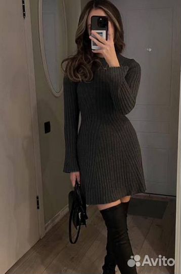 Платье женское теплое