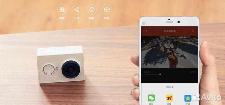 Экшн камера xiaomi yi