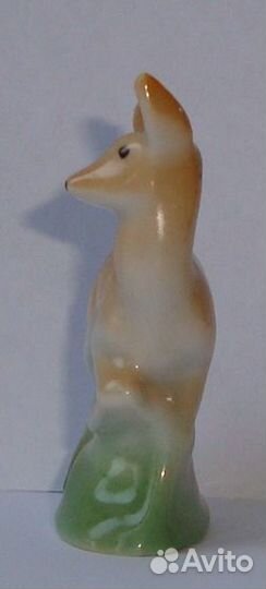 Фарфоровая статуэтка. Лань. Миниатюра. Рига