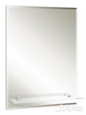 Зеркало silver mirrors 495*685 с полкой и фацетом