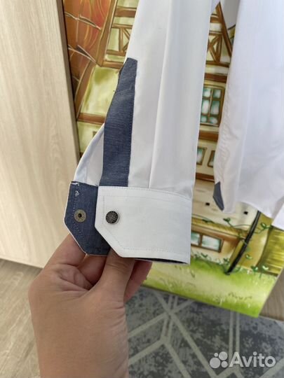 Рубашка белая 122-128