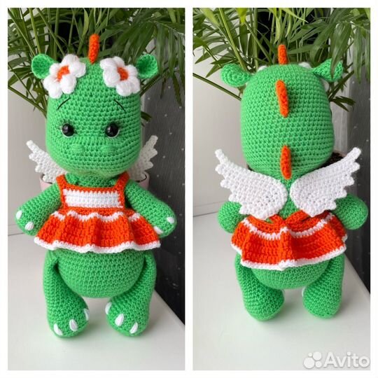 Вязаные игрушки дракон