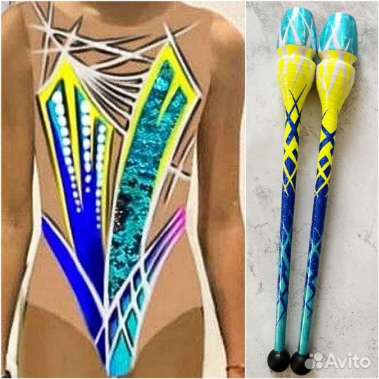 Обмотка предметов для художественной гимнастики