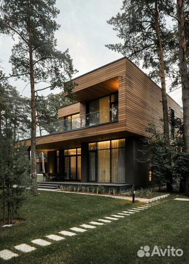 Коттеджи нового стиля