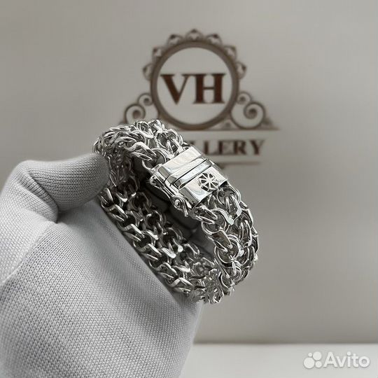 Серебряный браслет Император
