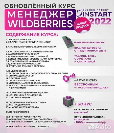 Курс обучение по Инфографике для маркетплейсов