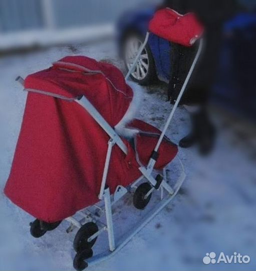 Детские санки коляска