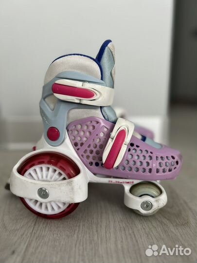 Роликовые коньки детские раздвижные 4 колеса