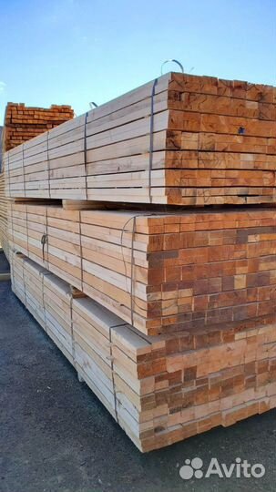 Качественный брус, камерная сушка, сосна, разные с
