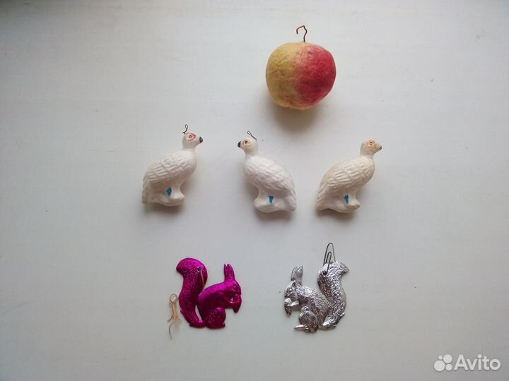 Ёлочные игрушки СССР фигурки