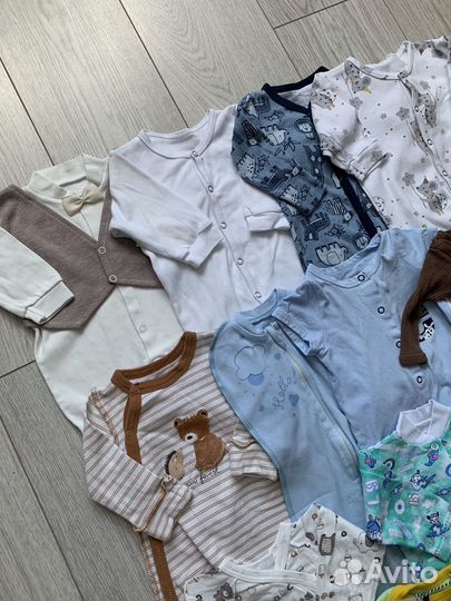 Вещи пакетом на малыша 56 размера