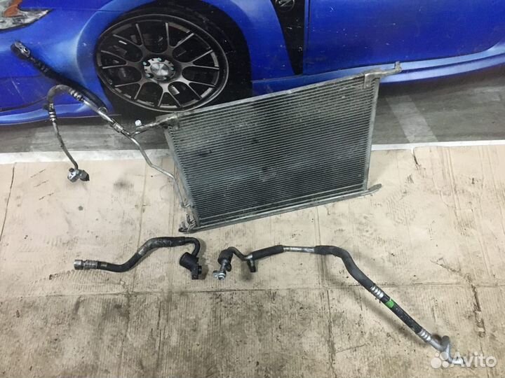 Радиатор кондиционера с патрубками Mercedes W220