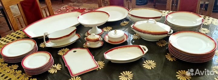 Сервиз столовый, Кузнецов, 19век