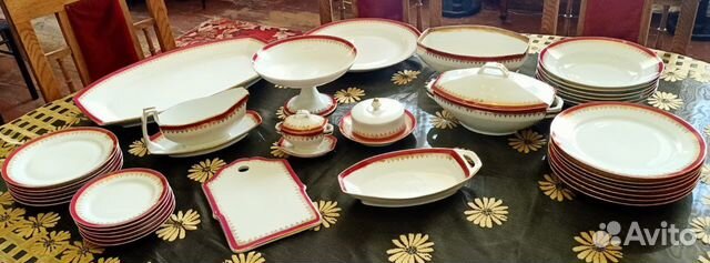 Сервиз столовый, Кузнецов, 19век