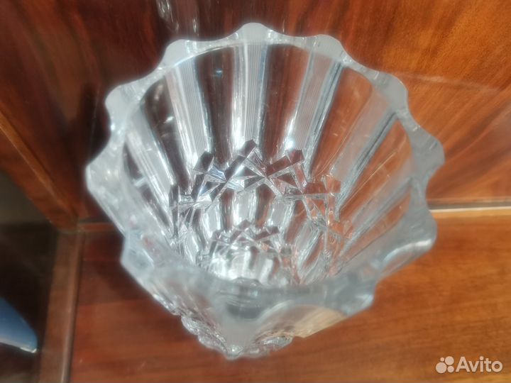 Хрустальная ваза для цветов СССР, 1970-е гг