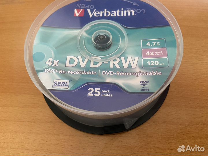DVD-RW диски новые