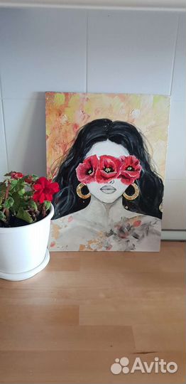 Картина акрил, холст