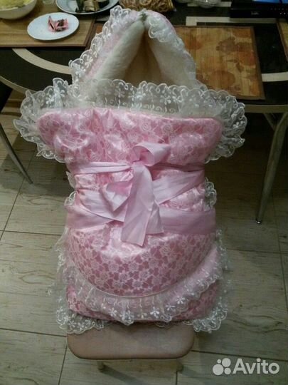 Зимний конверт на выписку