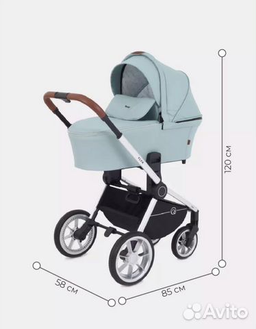 Коляска 2 В 1 rant flex 2022 ocean green