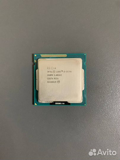 Процессор Intel Core i5-3570K, LGA1155, 4x3400 мгц