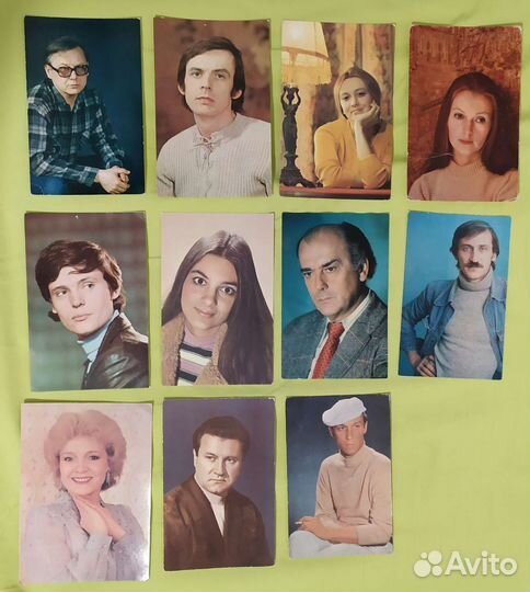 Цветные открытки артисты актеры СССР