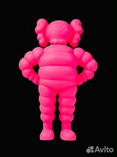 Kaws коллекционная фигурка chum розовая