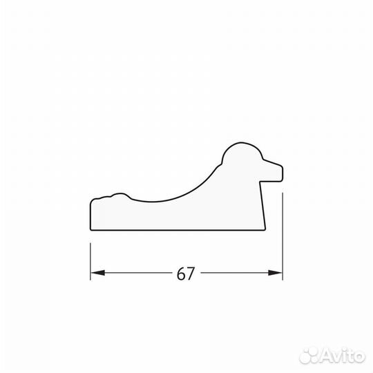 Зеркало настенное evoform в багетной раме состаре