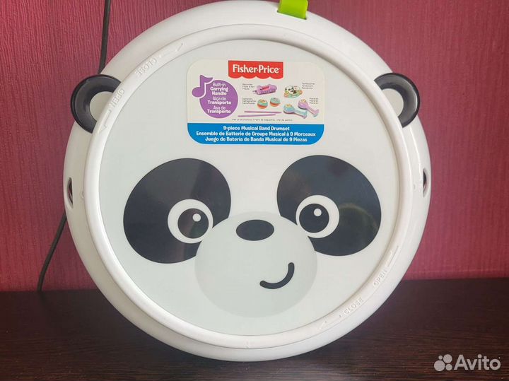 Барабан Fisher price с музыкальными инструментами