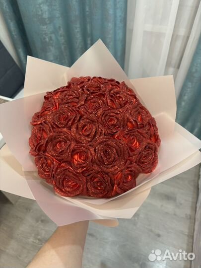 Букет из атласных лент