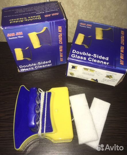 Магнитная щетка для мытья окон Glass Cleaner