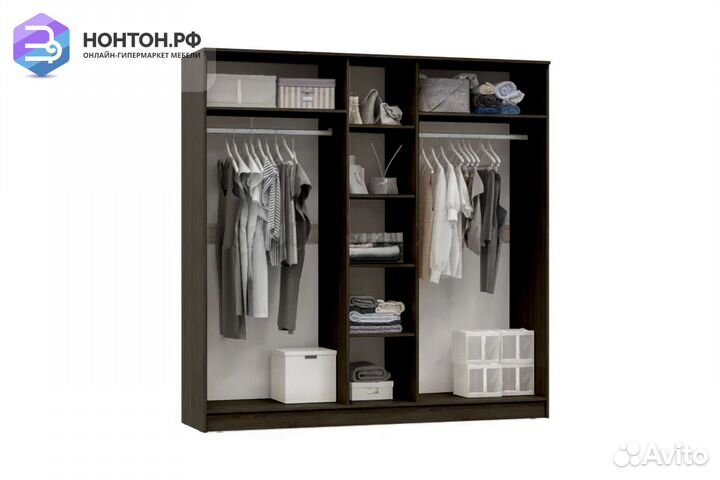 Шкаф Мартина 5-дверный белый / венге