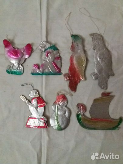 Елочные игрушки Картонаж СССР