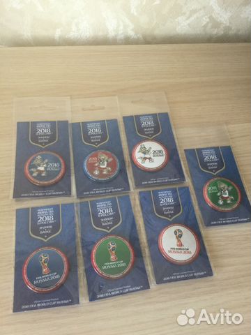 Значки к чм 2018,44 мм
