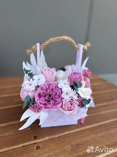 Букет из мыльных цветов. Мыльные розы