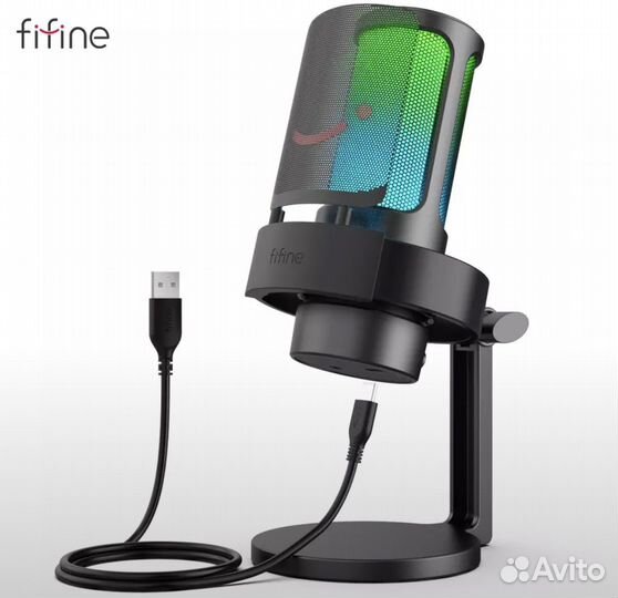 Новый микрофон Fifine A8 черн/бел/роз Оригинал