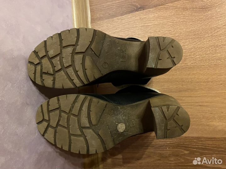 Ботильоны зимние натур. кожа натур. мех